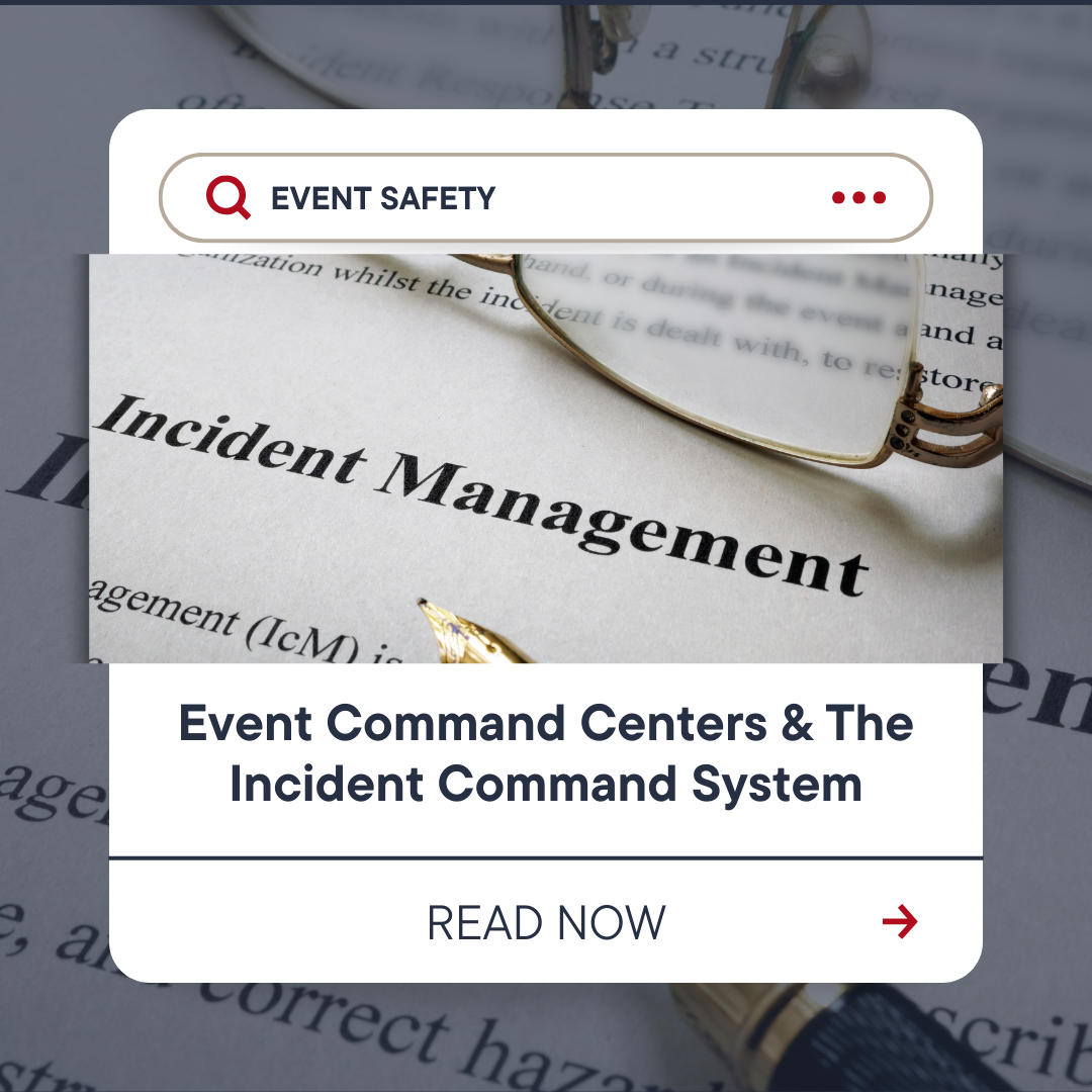 Event Command Centers and The Incident Command System