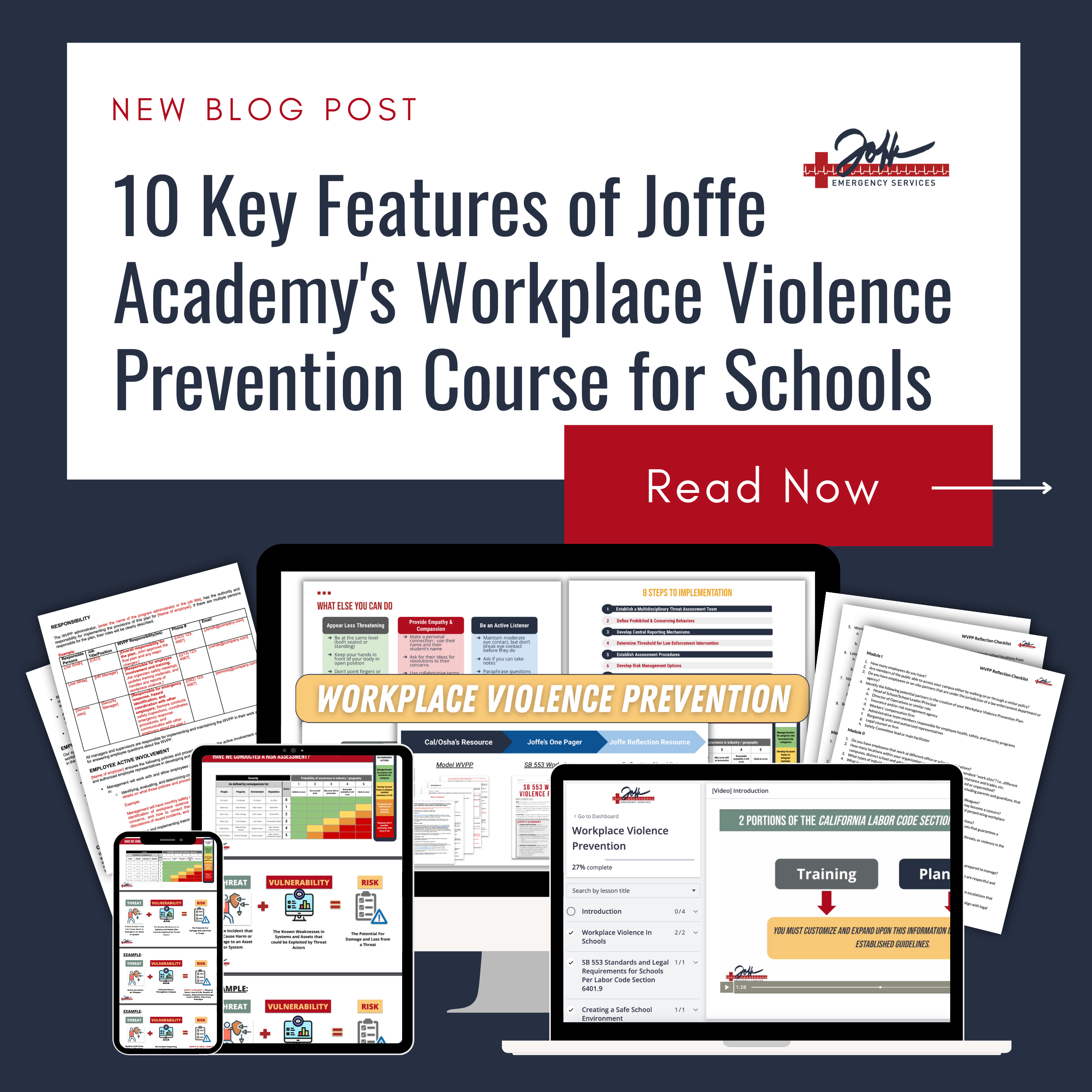 10 Key Features of Joffe Academy's Workplace Violence Prevention Course for Schools